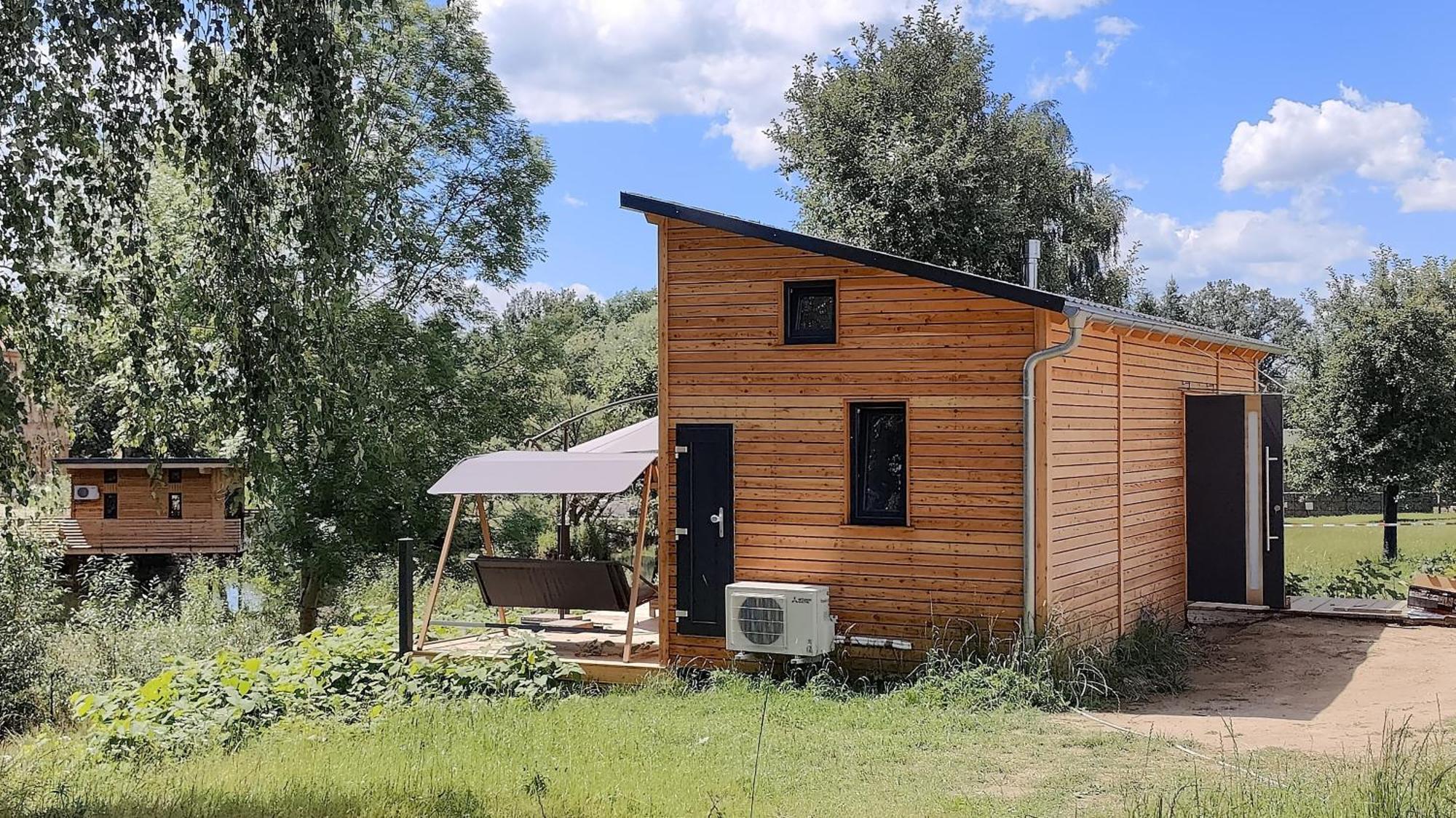 Vila Tinyhousebeidresden 3 Fuer 2 - 7 Personen, Naehe Saechsische Schweiz, Dresden, Mit Badeteich Großharthau Exteriér fotografie